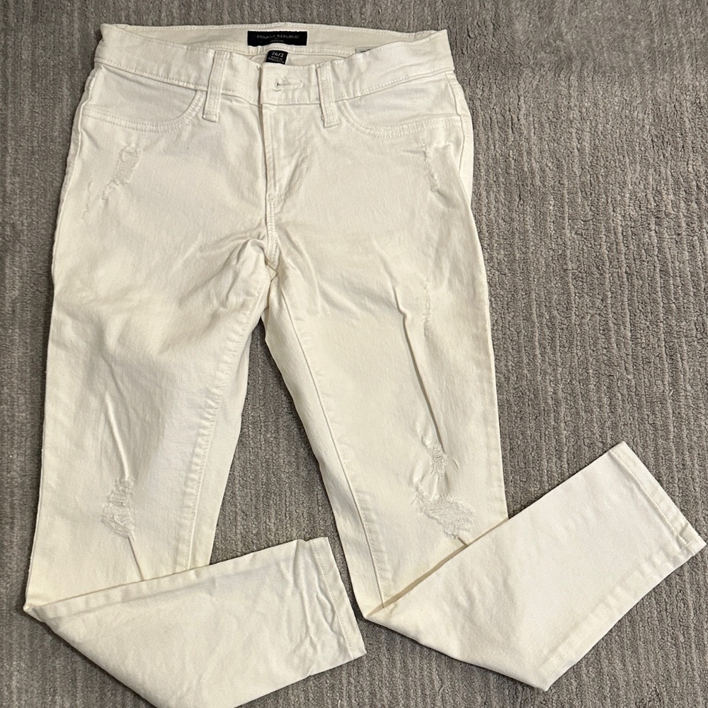 Banana Republic Cream jeans